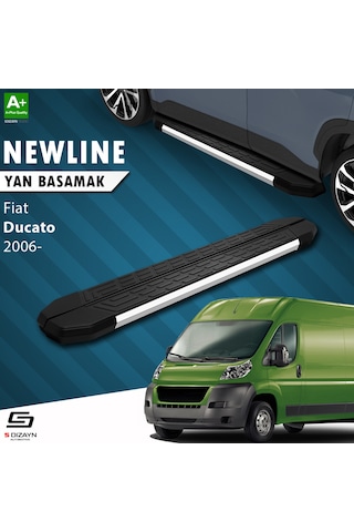 S-dizayn Fiat Ducato 3 Kısa Şase Newline Krom Yan Basamak 203 Cm 2006-2014 A+ Kalite