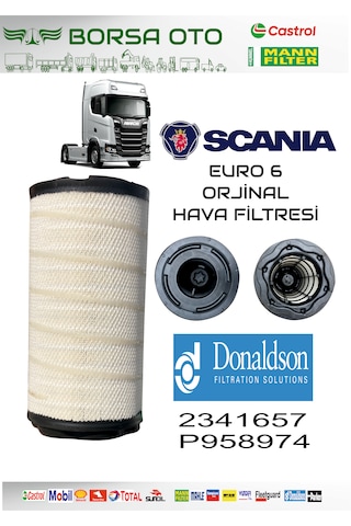 Scanıa Euro 6 Hava Filtresi 2341657 Donaldson P958974