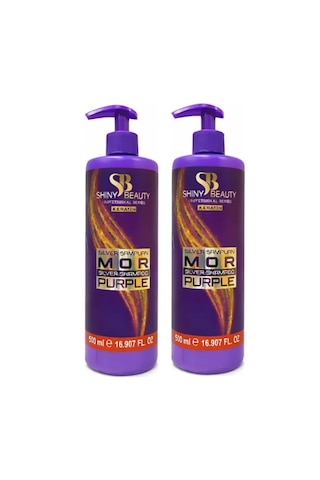 Shıny Beauty Mor Şampuan 500 Ml X 2 Adet Tüm Saçlar