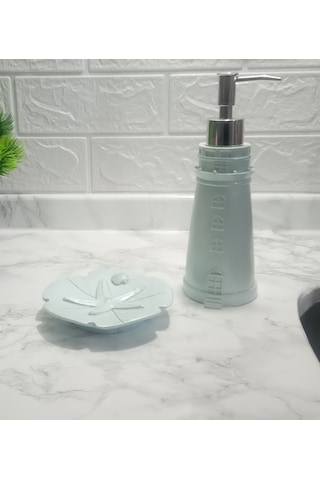 SIVI SABUNLUK VE SABUNLUK 2 Lİ BANYO SETİ,DENİZ FENERİ