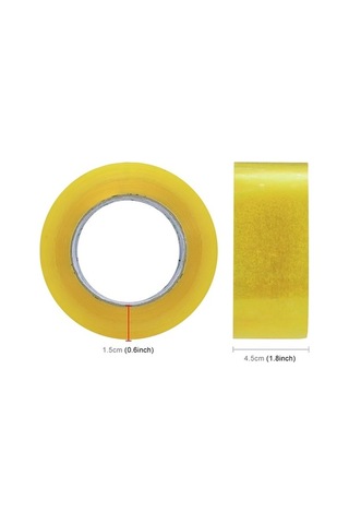 Tongxida 45mm Genişlik 15mm Kalınlık Sızdırmazlık Paket Bandı Rulo Sarı Renk Etiket Diğer