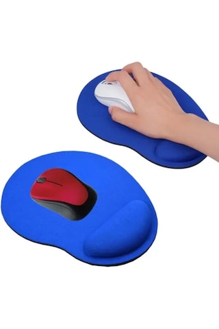Bilek Destekli Kırmızı Mouse Pad Lacivert