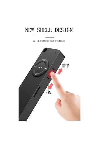 Bluetooth Lu Mp3 Player Dahili Hoparlör Kablolu Ve Kablosuz Kulaklık Ile Kullanabilme Mini Mp3 Çalar