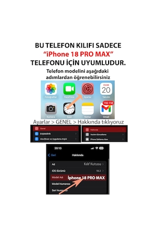 İphone 18 Pro Max Uyumlu Tarihi Türk Devletleri Bayrakları Baskılı Silikon Kılıf
