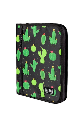 Jacbag Organizip-fermuarlı Dosya Çanta A4 Organizer Dosya-kaktüs Tek Renk