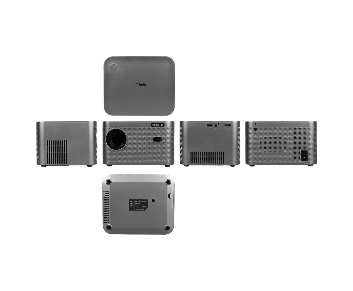 Hello Hy350 Sesli Komutlu Android 11 Akıllı Led Projeksiyon Fhd Kablosuz Görüntü Aktarım Destekli Ev Sinema Sistemi Yansıtma