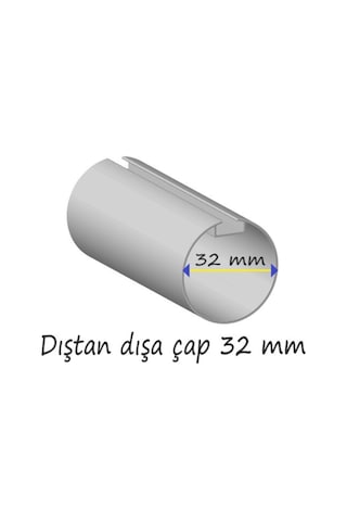 Stor, Zebra Perde Mekanizması, Makara, Standart Kasa 32 Mm 2 Li Paket Beyaz