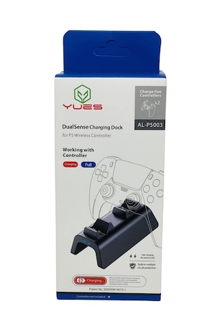 Yues PS5 Joystick Şarj Standı Dualsense Hızlı Şarj İstasyonu Göstergeli