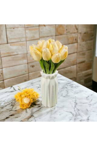 Yapay Islak Lale Altın Sarı 10 ' Lu Premium Gold Design Altın Rengi