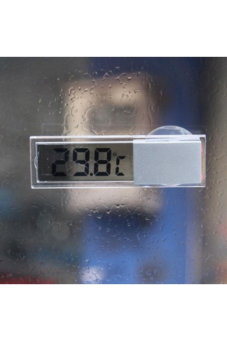 Sıcak Lcd Dijital Termometre Sıcaklık Ölçer Mini Kapalı Açık Vantuz