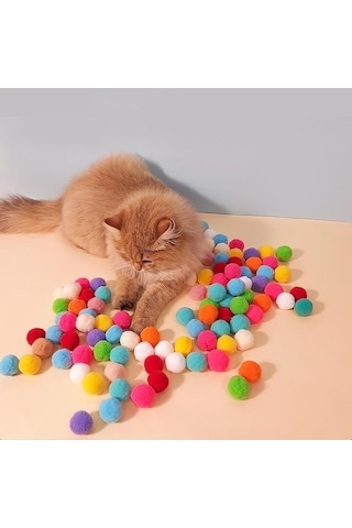 Busstier İnteraktif Kedi Oyun Tabancası - Peluş Toplarla Eğlenceli Oyun Zamanı, Ekstra Peluş Toplar