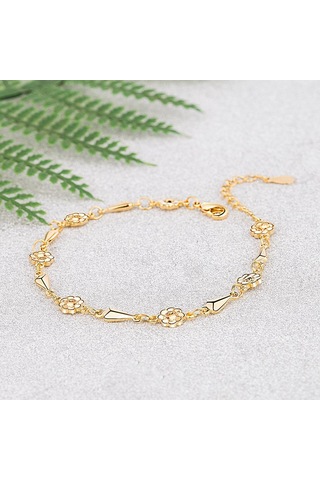 Altın Çiçek Bileklik Orman Tarzı Basit Bileklik