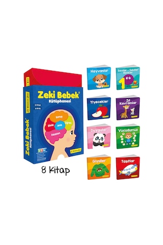6-24 Ay Zeki Bebek Kütüphanesi 8 Li Set