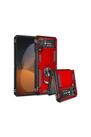 Samsung Uyumlu Galaxy Z Flip 4 Kılıf Zore Vega Kapak Mavi