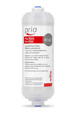 Prio K161 Tortu Blok Ön Filtre