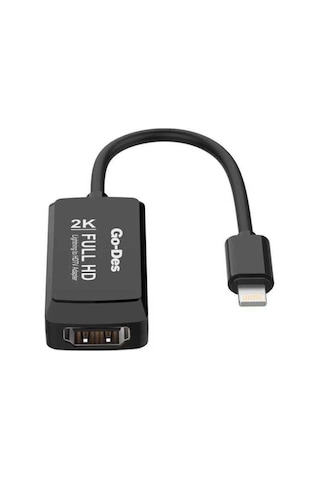 Go Des Gd-8275 Lightning Hdmı 2k Dönüştürücü Adaptör Lightning Av Kablo