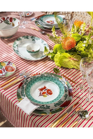 Yeşil Porselen Çorba Kasesi 11 Cm