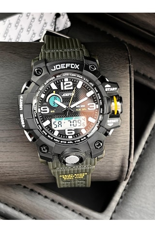 Joefox Küçük Kasa Digital Ve Analog 2 Yıl Garantili Kronometre+takvim+alarm+çoçuk Kol Saati Je.cbk22 Siyah