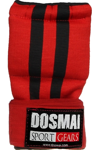 Dosmai Bandaj Destekli Jel Takviyeli Özel Dolgulu Boks Eldiveni Kırmızı
