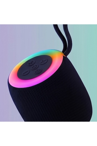 Bluetooth Hoparlör Kablosuz Taşınabilir Rgb Hoparlör Renkli Işıklı