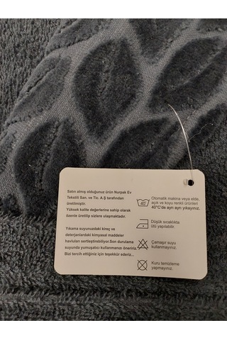 Nurpak Battal Boy Tek Bornoz Şalyaka-hazal Antrasit Beden2xl-3xl Antrasit
