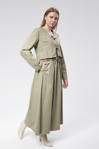 Vioshine Vıoshıne Kadın Gabardin Kumaş Etekli İkili Takım Mint Yeşili