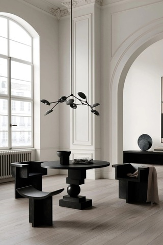 101 Copenhagen Brutus Fiber Beton Tasarım Dekoratif Tabure Kahverengi