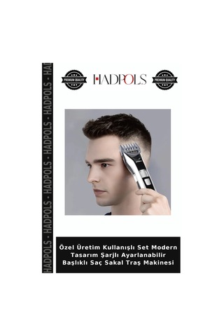 Özel Üretim Kullanışlı Set Modern Tasarım Şarjlı Ayarlanabilir Başlıklı Saç Sakal Traş Makinesi