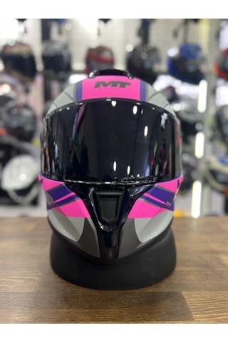 Mt Targo Outside Şeffaf Vizörlü Kask Pembe Xs-