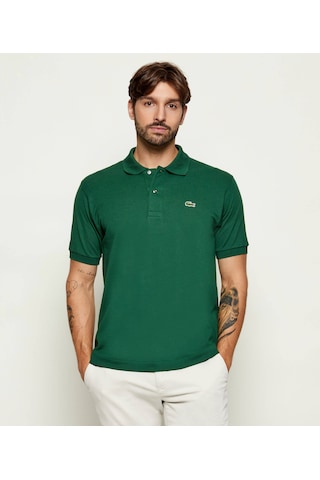 Lacoste Erkek Klasik Pike Kumaş Polo T-shirt Koyu Yeşil