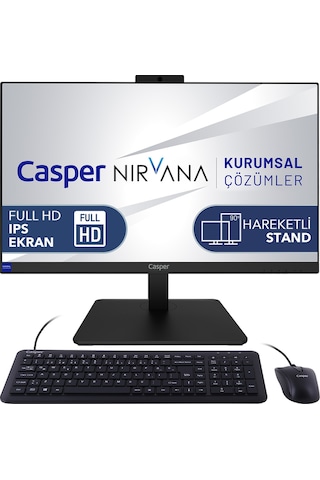 Casper Nirvana A70.1270-DF00X-V-T i7-12700H 32 GB 1 TB NVMe SSD 23.8" Dos AIO Masaüstü Bilgisayar