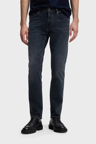 Boss Pamuklu Slim Fit Düz Paça Jeans Erkek Kot Pantolon 50571822 407 Lacivert
