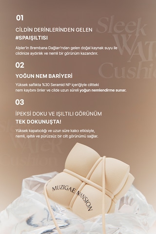 Muzıgae Mansıon Sleek Water Cushion P21