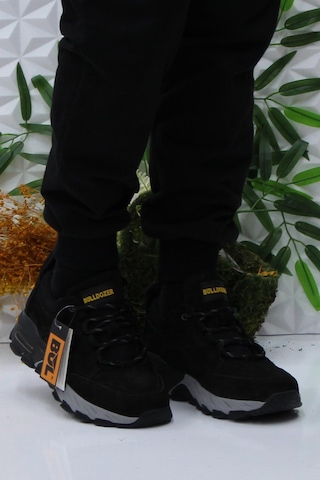 Bulldozer 250011 Siyah Nubuk Rahat Orijinal Ürün Hakiki Deri Erkek Ayakkabı Siyah