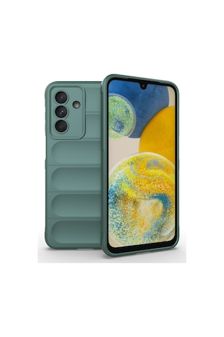 Galaxy Uyumlu A26 Kılıf Esnek Tpu Oyuklu Arka Yüzey Tasarımlı Zore Etnik Silikon Kapak - Siyah Siyah
