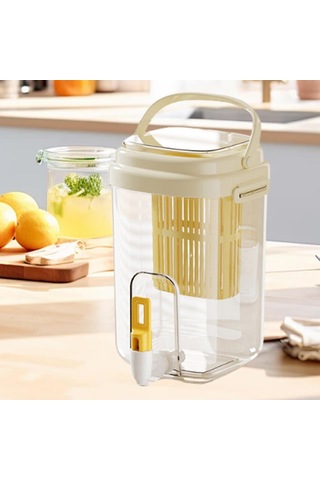 Suntek İçecek Dispenseri Konteyner Çaydanlık Su Sarı