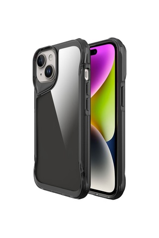 Apple Uyumlu iPhone 15 Kılıf Tmax Lüx Transparan Şeffaf Pürüzsüz Sert Silikon