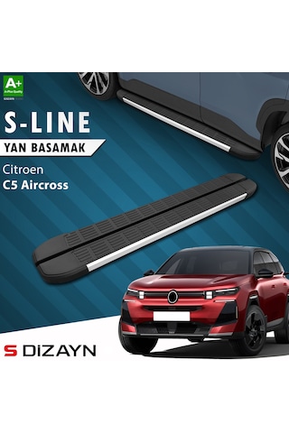 S-dizayn Citroen E-c5 Aircross Elektrikli S-line Aluminyum Yan Basamak 193 Cm 2024 Üzeri A+ Kalite