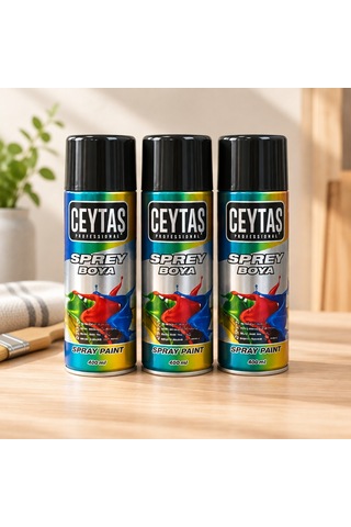 400 Ml Siyah Sprey Boya 1 Adet Aklby-bsva58 Diğer