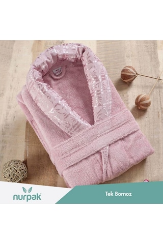 Nurpak Bambu Tek Bornoz Gül Kurusu Gülkurusu