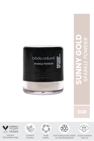 Sparkle Powder Sunny Gold Toz Işıltılı Aydınlatıcı %100 Doğal