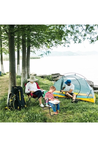 Exent 2-6 Yaş Lüx Çocuk Piknik Sandalyesi-mini Kamp Sandalyesi-yeşil Çok Renkli