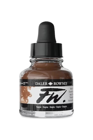Daler Rowney Fw Ink Akrilik Mürekkep 29.5 Ml Sepia 251 Diğer
