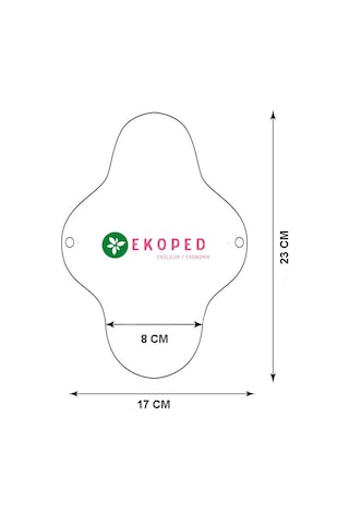 Ekoped Doğal Yıkanabilir Kadın Pedi Normal 12'li