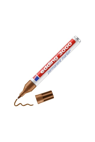 Kalıcı Marker Koyu Kahverengi 1 Kalem Yuvarlak Uç 1 5-3 Mm Hızlı Kuruyan Kalıcı Marker Suya Dayanıklı Silinmeye Genel
