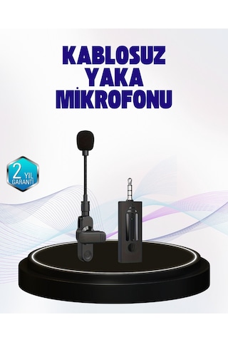 360 Derece Ses Algılamalı Type C Şarjlı Yaka Mikrofonu