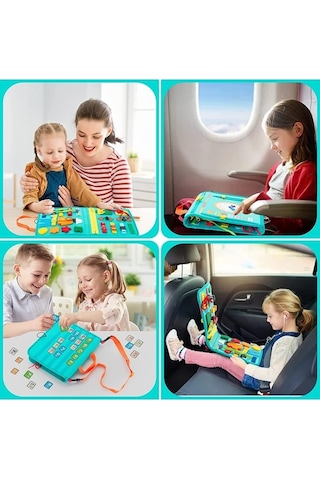 Didadodo 27 Fonksiyonlu Montessori Eğitici Oyun Tahtası - 1-4 Yaş Çocuklar İçin Öğrenme Oyuncakları Çok Renkli, Montessori Aktivitelerle Çok Renkli