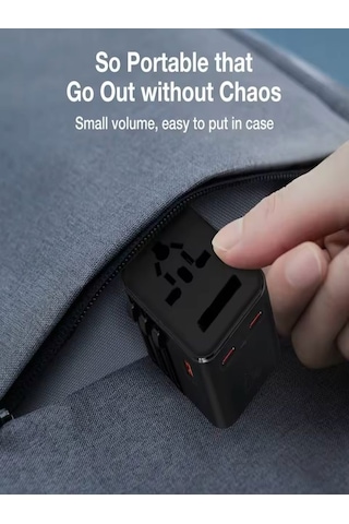 Fc-21 25w Global Seyahat Şarj Aleti - 1 Usb-a, 2 Type-c, 1 Ac Pri