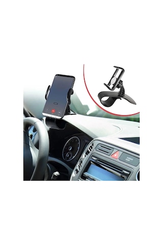 Ceylan Adam Araç İçi Konsola Takılan Döner Başlıklı Telefon Kıskacı Telefon Tutucu