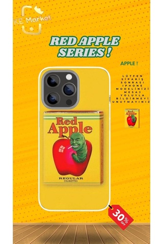 Red Series Apple Uyumlu iPhone Tüm Modellere Kılıf 678x111213141516 Plus